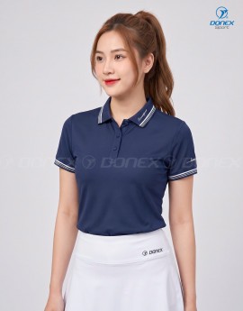 Áo thể thao nữ AC-3856 Navy phối trắng